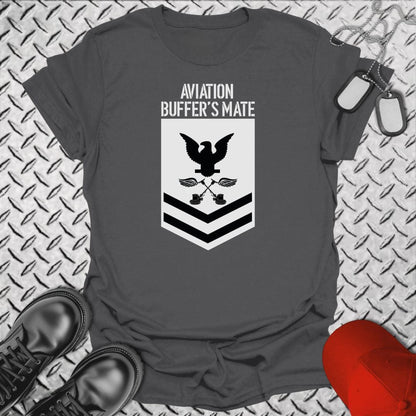 NavyHumor T-Shirt Charcoal / S Aviation Buffer's Mate PO2 T-shirt