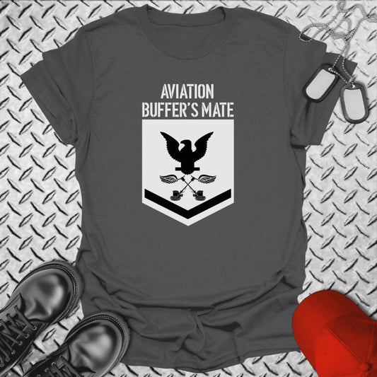 NavyHumor T-Shirt Charcoal / S Aviation Buffer's Mate PO3 T-shirt