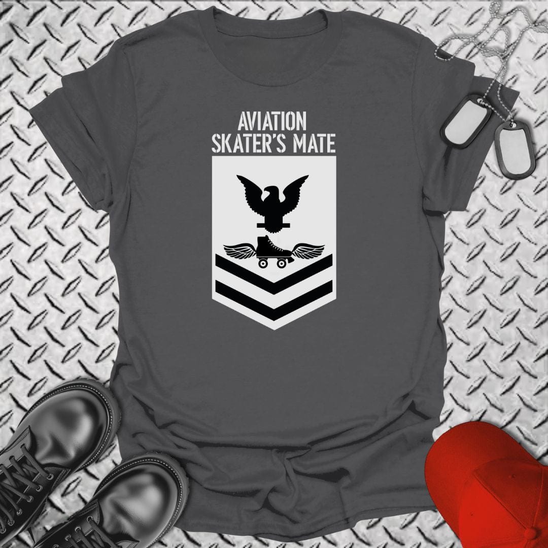 NavyHumor T-Shirt Charcoal / S Aviation Skater's Mate PO2 T-shirt