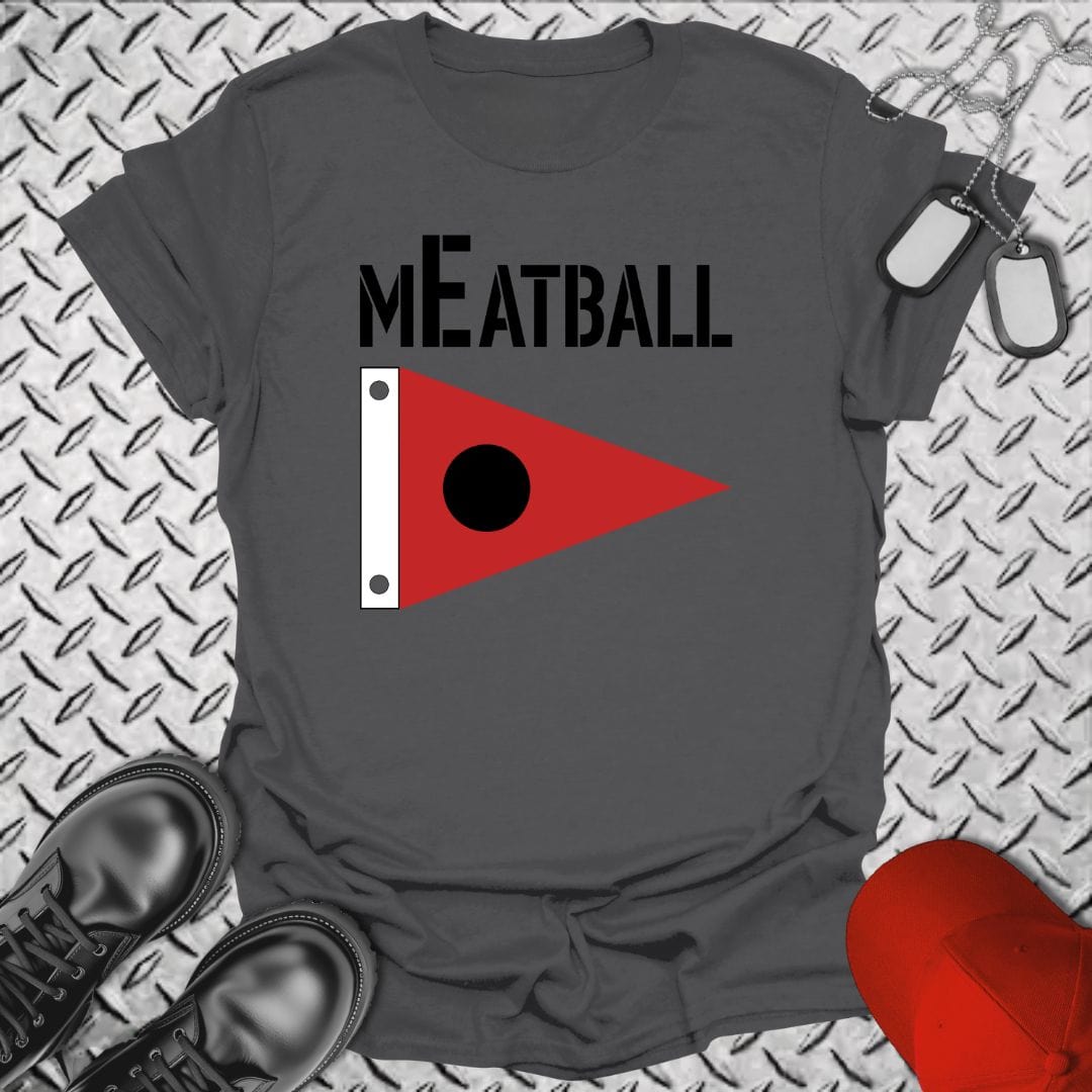 NavyHumor T-Shirt Charcoal / S Meatball - Battle E Pennant T-shirt