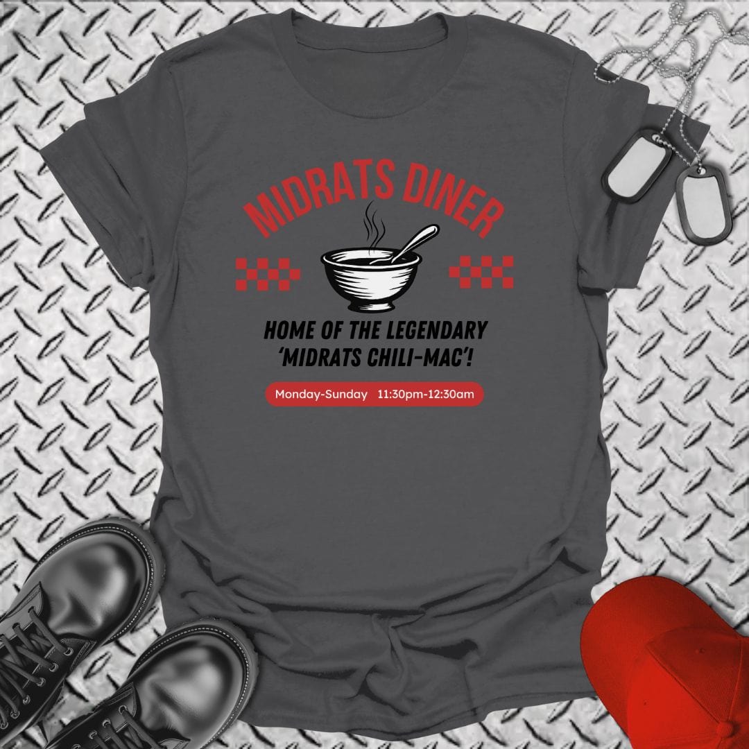 NavyHumor T-Shirt Charcoal / S Midrats Diner Chili-Mac Tshirt