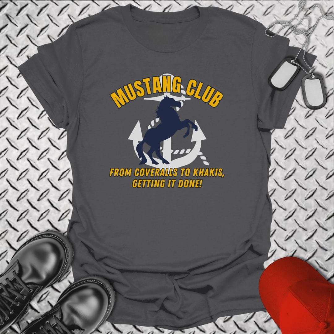 NavyHumor T-Shirt Charcoal / S Mustang Club T-shirt