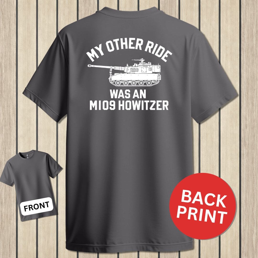 NavyHumor T-Shirt Charcoal / S My Other Ride Was An M109 Howitzer