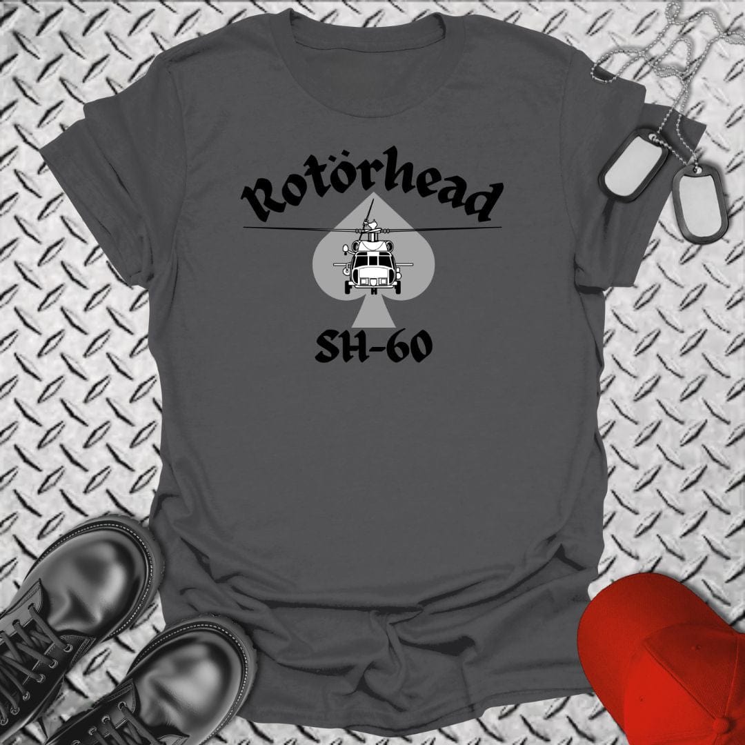 NavyHumor T-Shirt Charcoal / S Rotorhead: SH-60  T-shirt