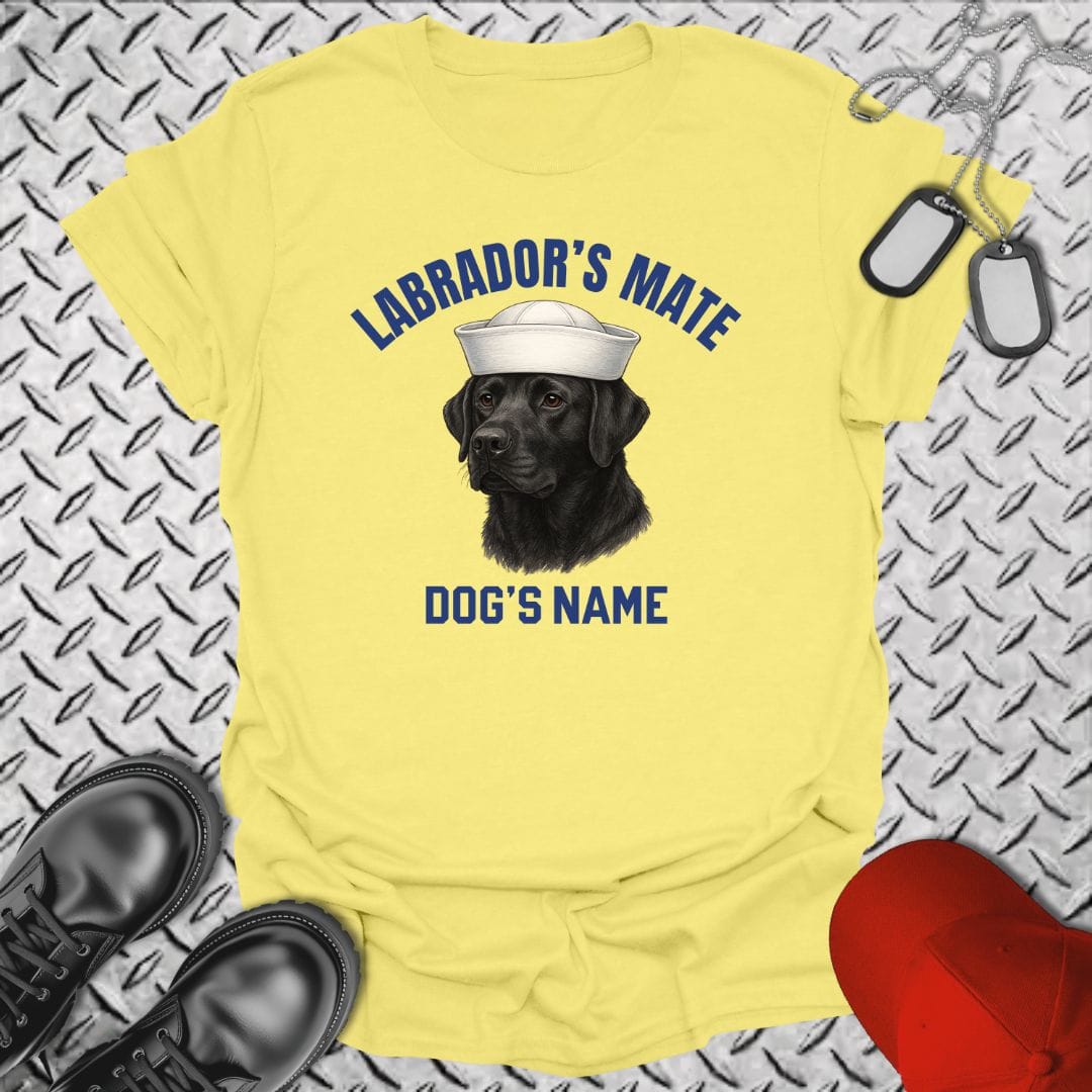 NavyHumor T-Shirt Cornsilk / S Labrador's Mate - Black