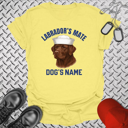 NavyHumor T-Shirt Cornsilk / S Labrador's Mate - Chocolate