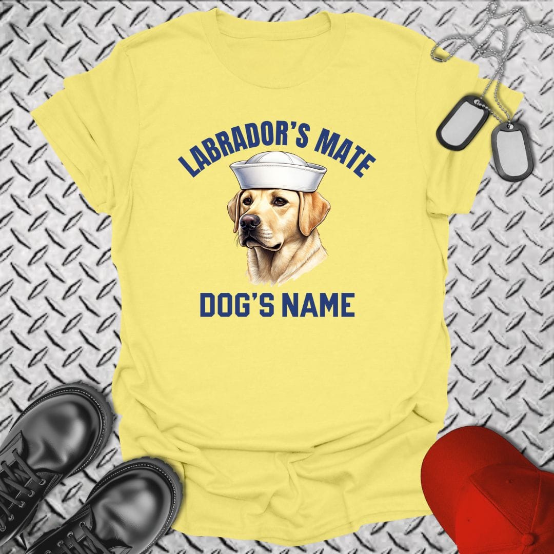 NavyHumor T-Shirt Cornsilk / S Labrador's Mate - Yellow