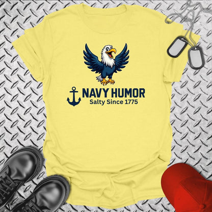 NavyHumor T-Shirt Cornsilk / S Navy Humor - Salty Since 1775 T-shirt