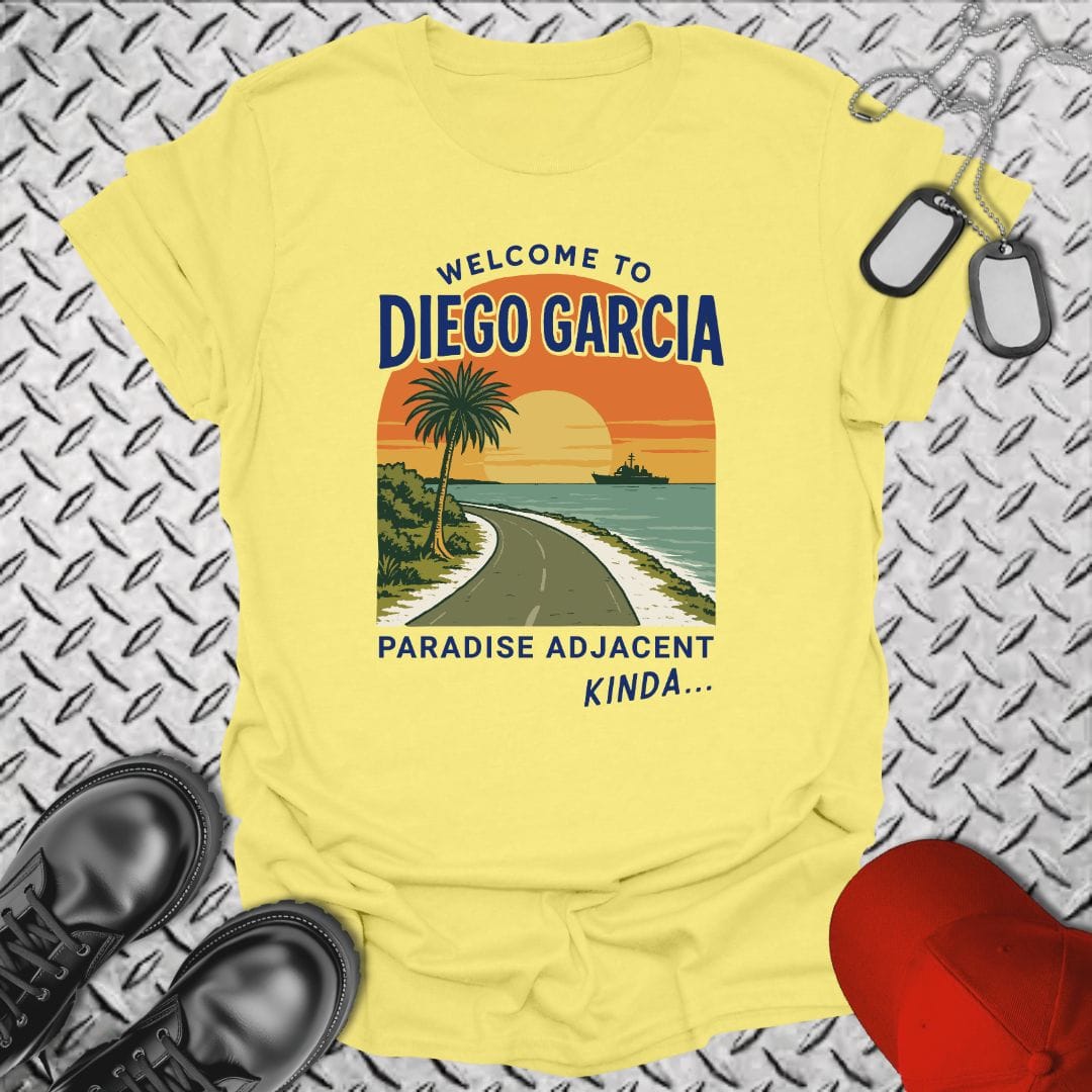 NavyHumor T-Shirt Cornsilk / S Welcome to Diego Garcia T-shirt