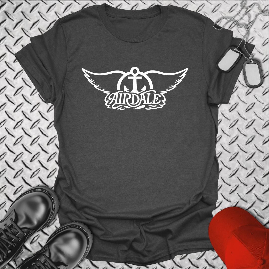NavyHumor T-Shirt Dark Heather / S Airdale Rock T-shirt