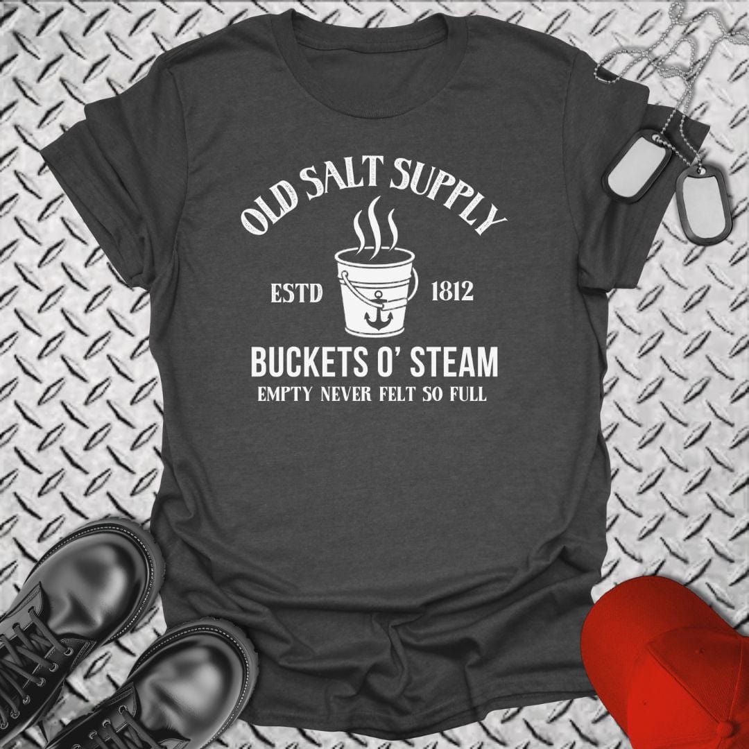 NavyHumor T-Shirt Dark Heather / S Bucket of Steam T-shirt