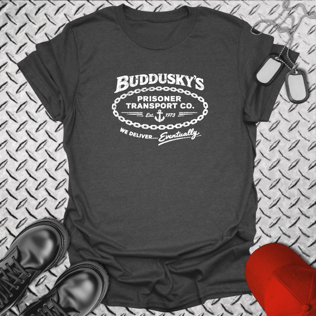 NavyHumor T-Shirt Dark Heather / S Buddusky's Prisoner Transport