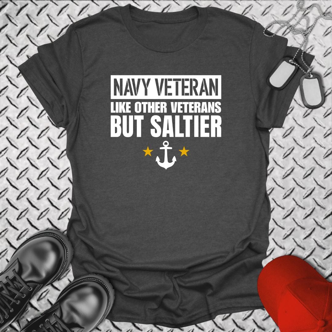 NavyHumor T-Shirt Dark Heather / S But Saltier T-shirt