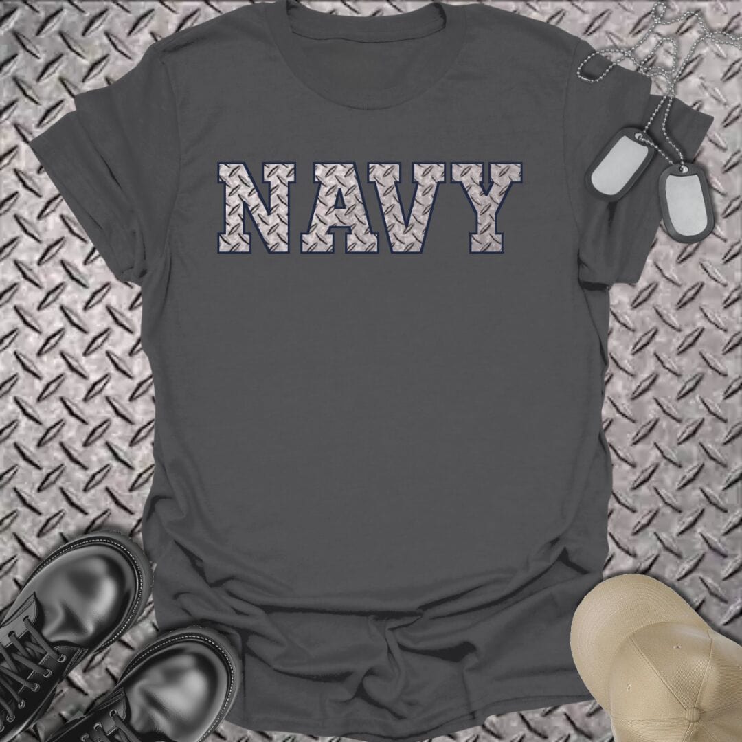 NavyHumor T-Shirt Dark Heather / S Deck Plate Navy T-shirt