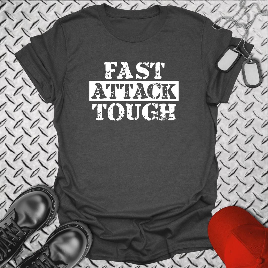 NavyHumor T-Shirt Dark Heather / S Fast Attack Tough
