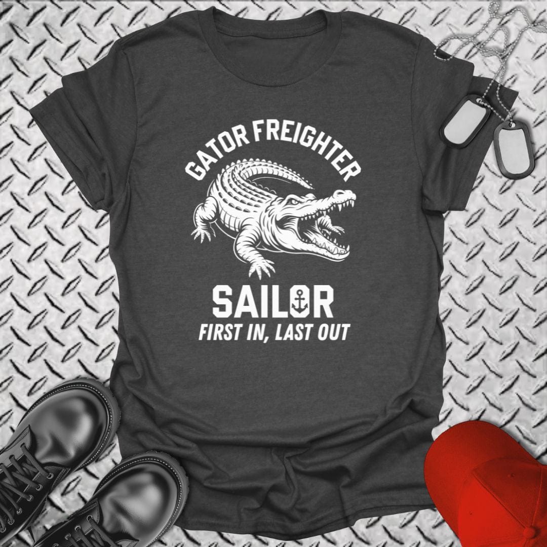 NavyHumor T-Shirt Dark Heather / S Gator Freighter Sailor T-shirt
