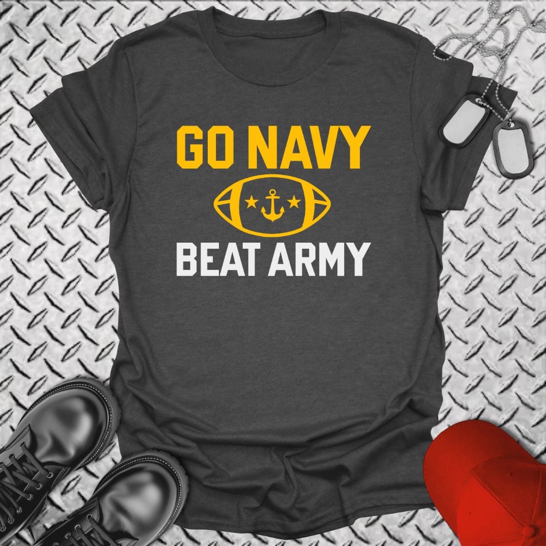 NavyHumor T-Shirt Dark Heather / S Go Navy - Block T-shirt