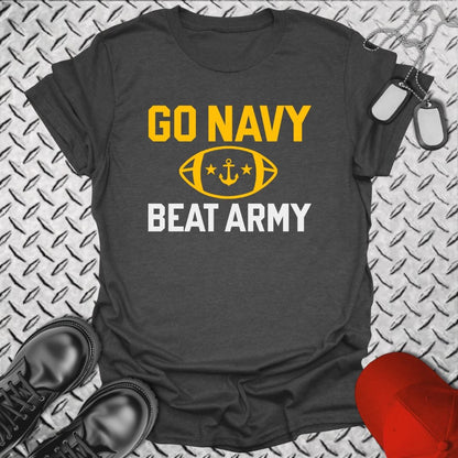 NavyHumor T-Shirt Dark Heather / S Go Navy - Block T-shirt