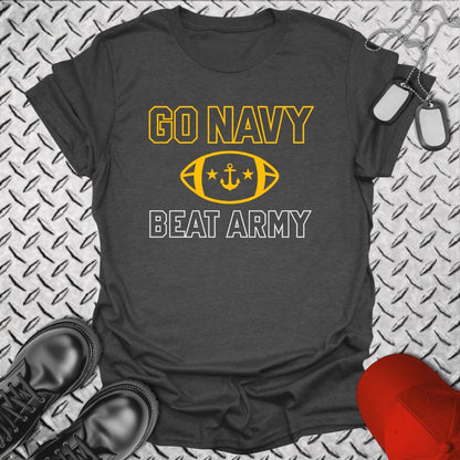 NavyHumor T-Shirt Dark Heather / S Go Navy - Open Block T-shirt
