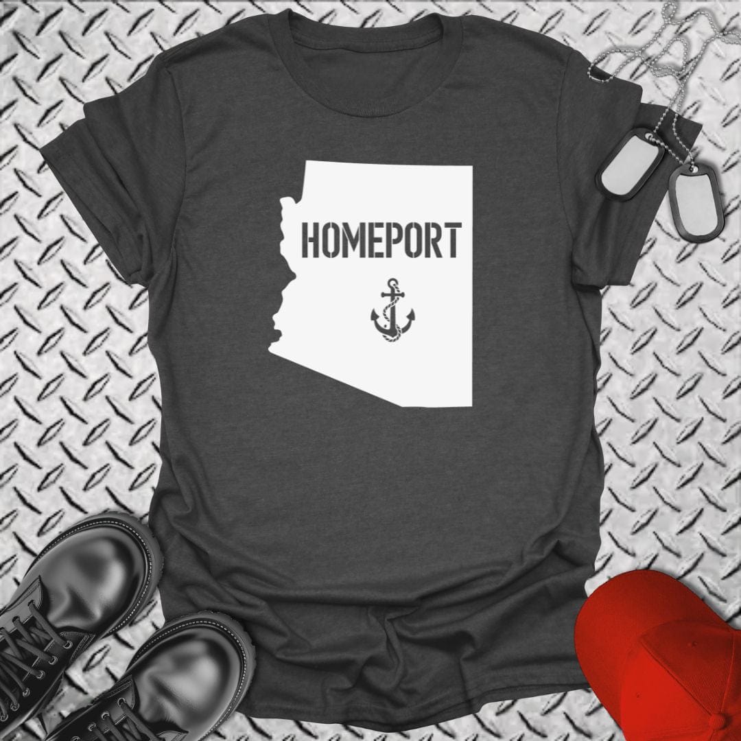 NavyHumor T-Shirt Dark Heather / S Homeport Arizona T-shirt