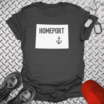 NavyHumor T-Shirt Dark Heather / S Homeport Colorado T-shirt