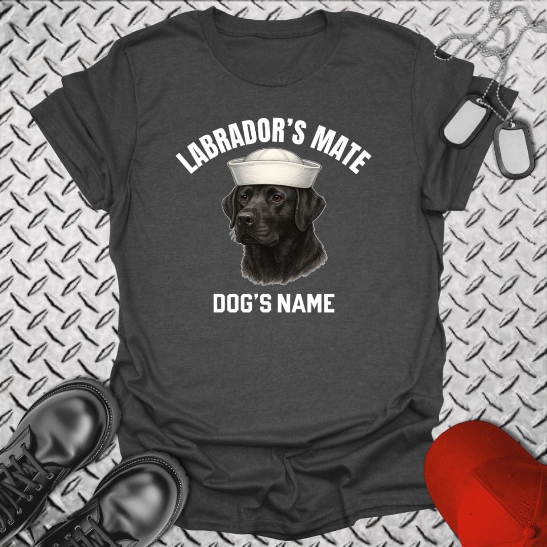 NavyHumor T-Shirt Dark Heather / S Labrador's Mate - Black