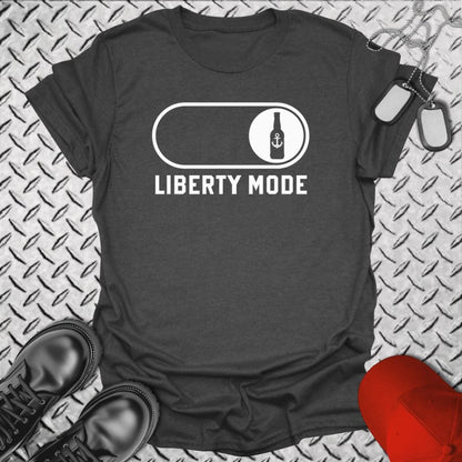 NavyHumor T-Shirt Dark Heather / S Liberty Mode T-shirt