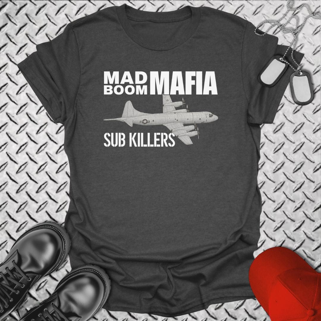 NavyHumor T-Shirt Dark Heather / S MAD Boom Mafia P-3 Orion T-shirt