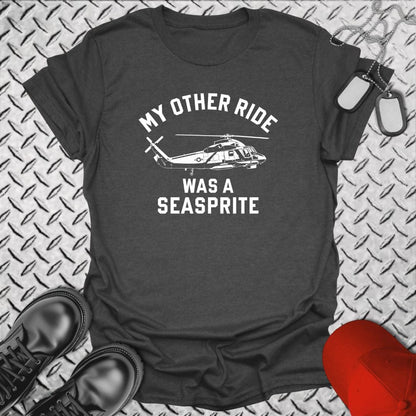 NavyHumor T-Shirt Dark Heather / S My Other Ride Was A Seasprite