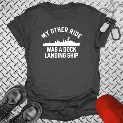 NavyHumor T-Shirt Dark Heather / S My Other Ride Was An LSD (Anchorage-Class)