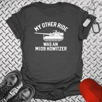 NavyHumor T-Shirt Dark Heather / S My Other Ride Was An M109 Howitzer