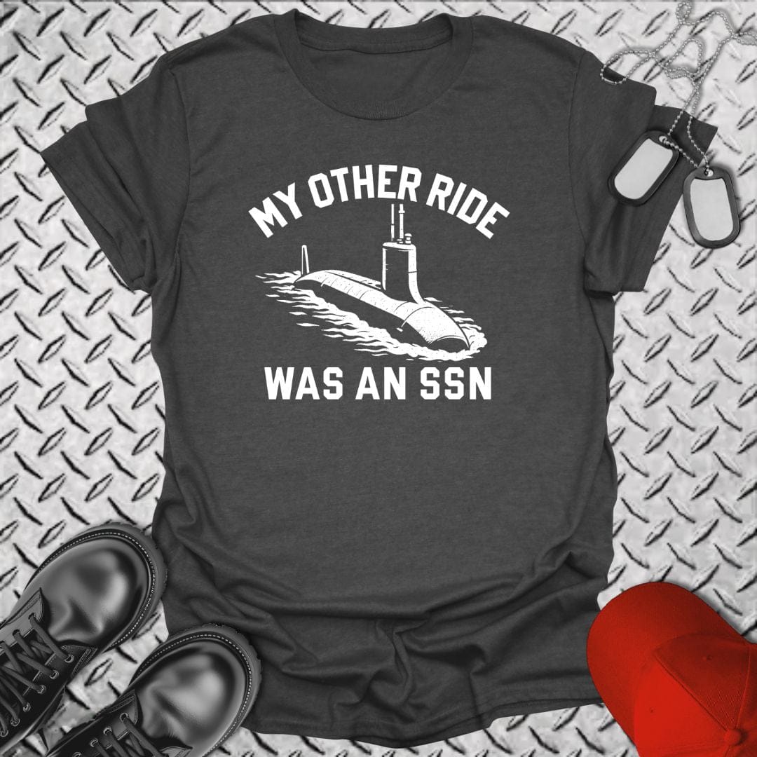 NavyHumor T-Shirt Dark Heather / S My Other Ride Was An SSN T-shirt