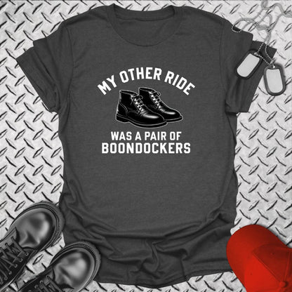 NavyHumor T-Shirt Dark Heather / S Other Ride - Boondockers