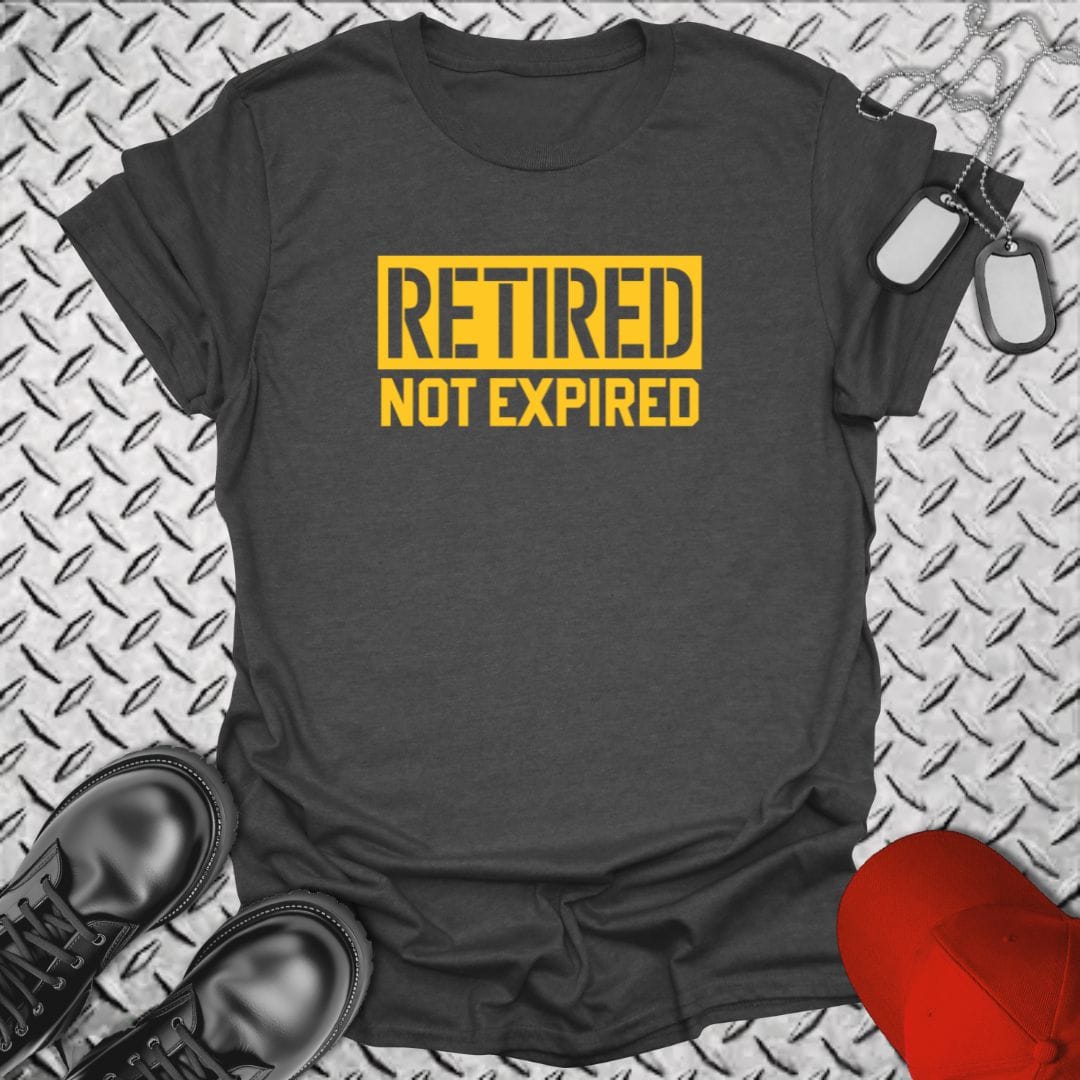 NavyHumor T-Shirt Dark Heather / S Retired - Not Expired
