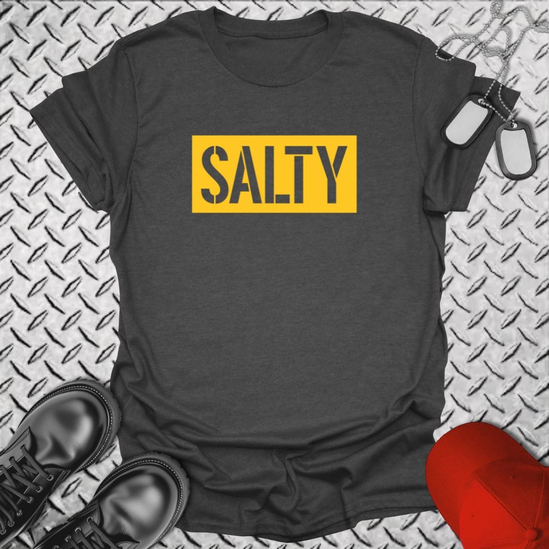 NavyHumor T-Shirt Dark Heather / S Salty - Block Style