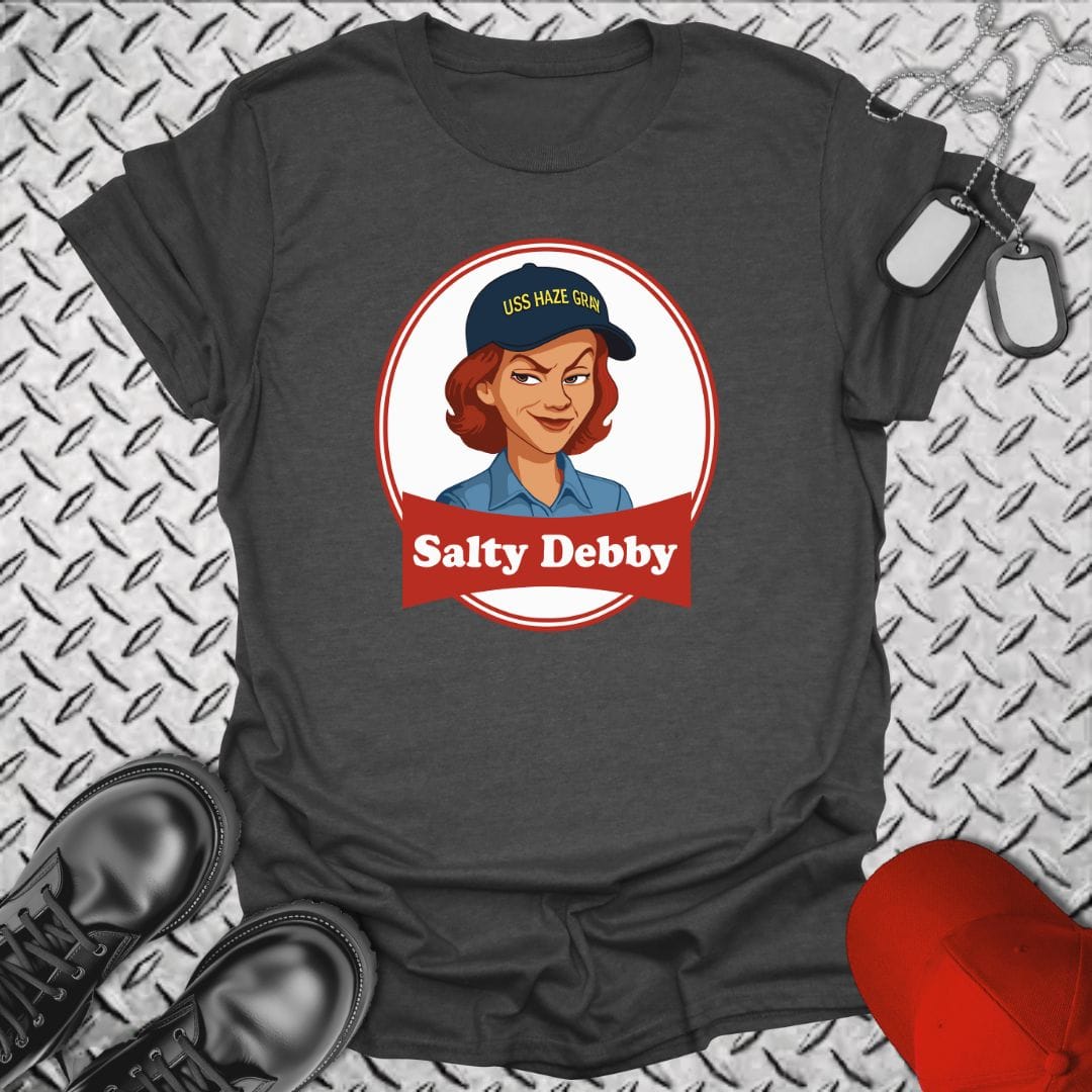 NavyHumor T-Shirt Dark Heather / S Salty Debby T-shirt