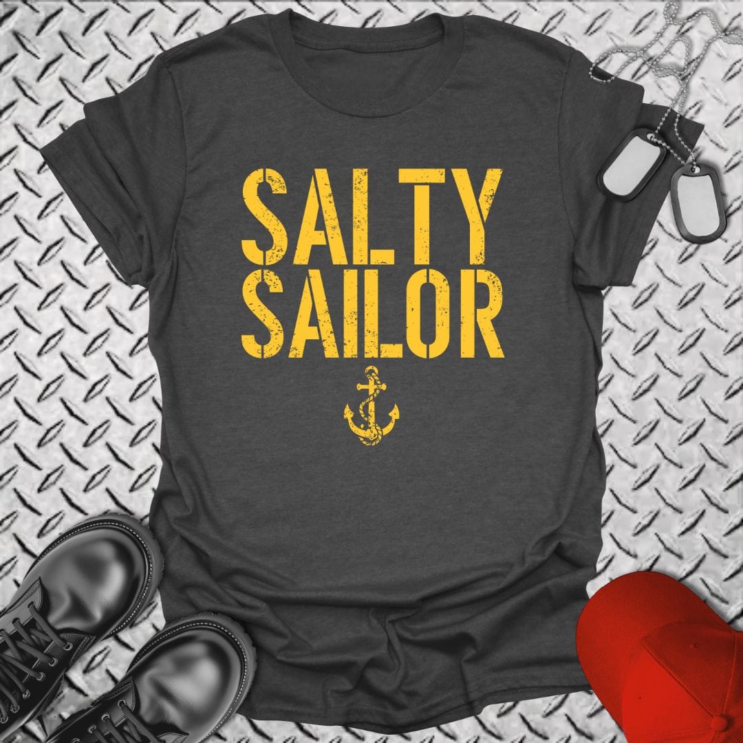 NavyHumor T-Shirt Dark Heather / S Salty Sailor T-shirt