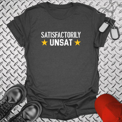 NavyHumor T-Shirt Dark Heather / S Satisfactorily UNSAT