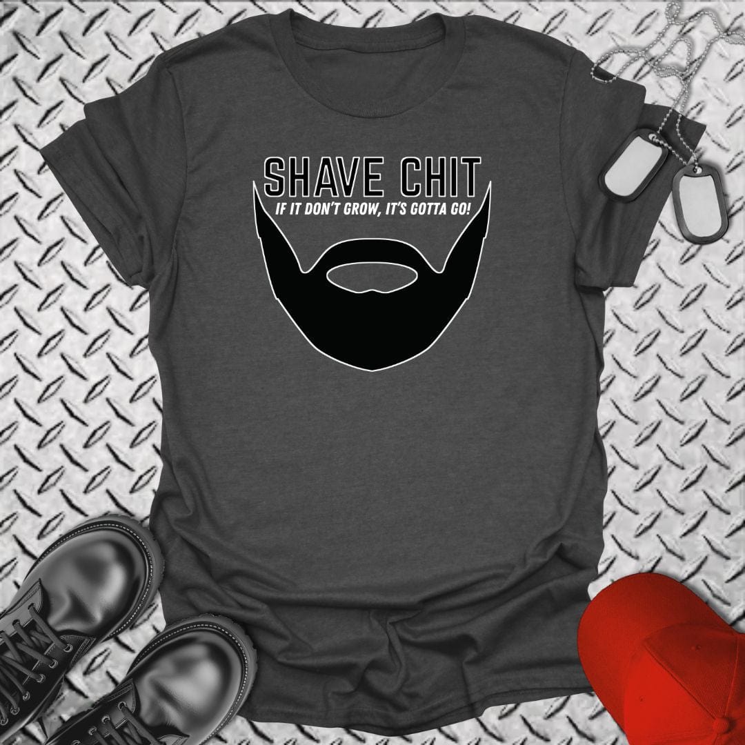 NavyHumor T-Shirt Dark Heather / S Shave Chit T-shirt