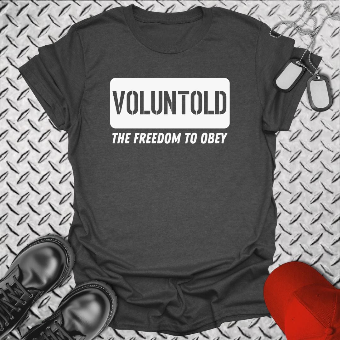 NavyHumor T-Shirt Dark Heather / S Voluntold T-shirt