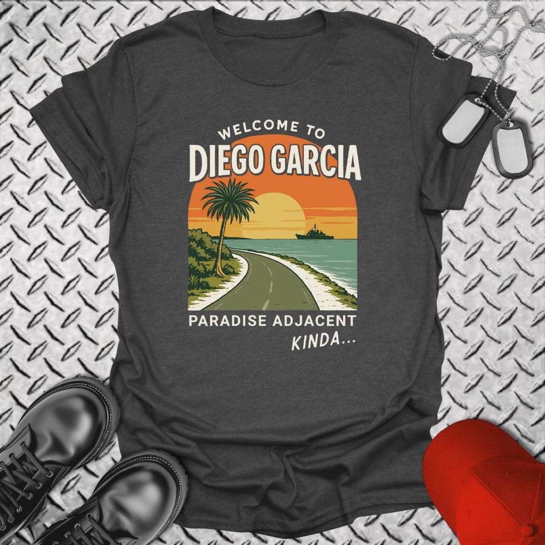 NavyHumor T-Shirt Dark Heather / S Welcome to Diego Garcia T-shirt
