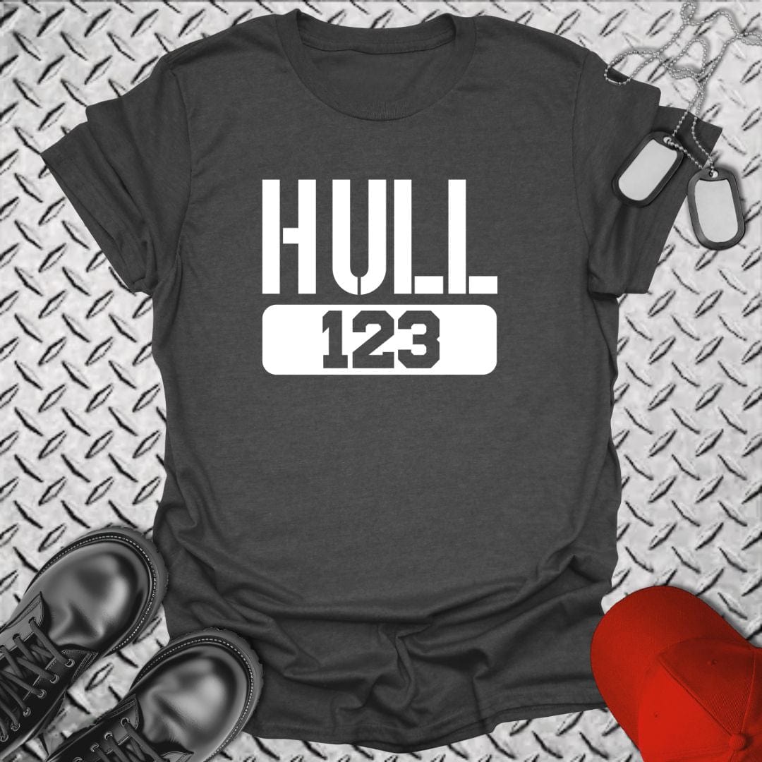NavyHumor T-Shirt Dark Heather / S "Your Command" Hull/Squadron Number T-shirt