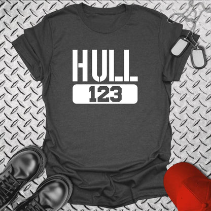 NavyHumor T-Shirt Dark Heather / S "Your Command" Hull/Squadron Number T-shirt