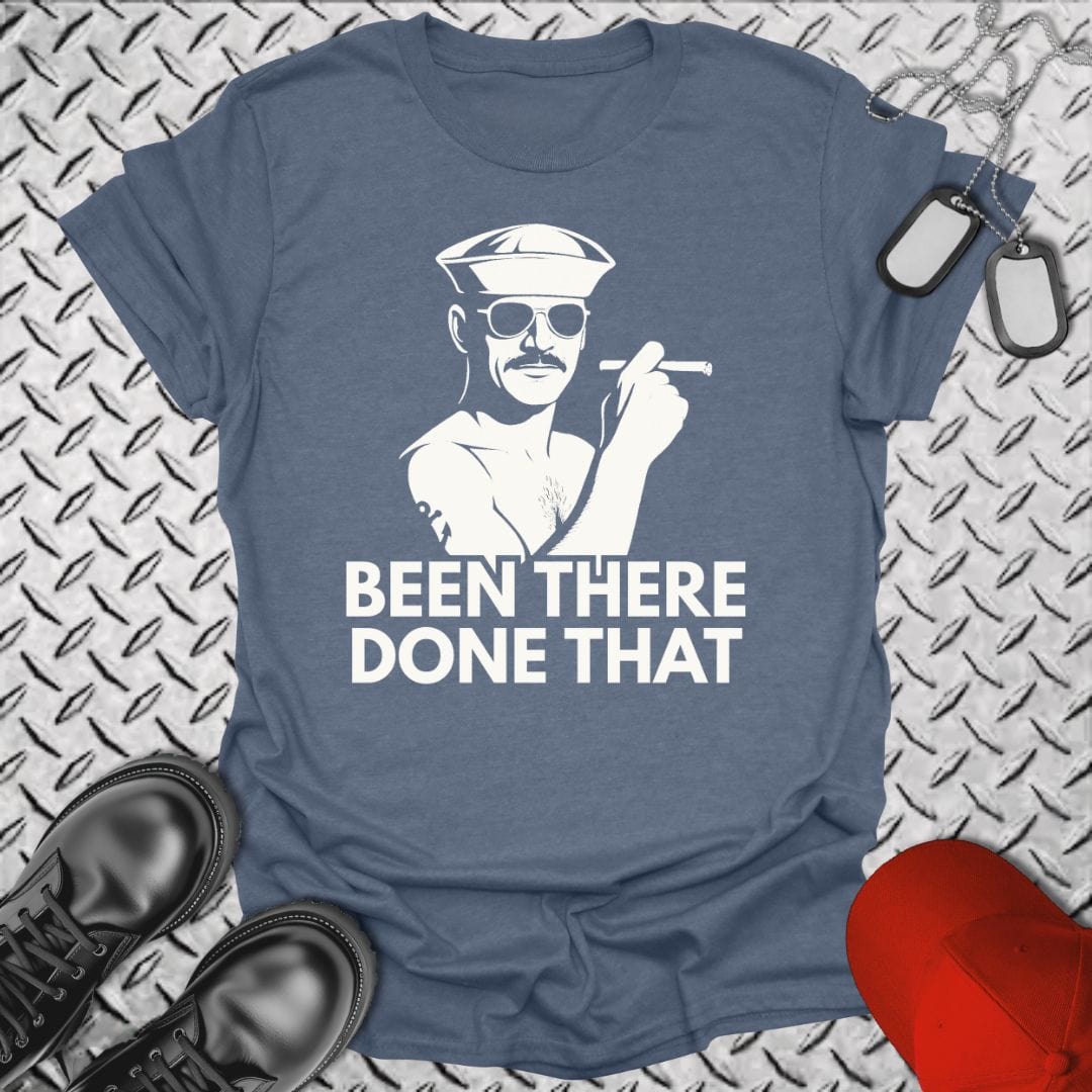 NavyHumor T-Shirt Heather Indigo / S Been There, Done That T-shirt