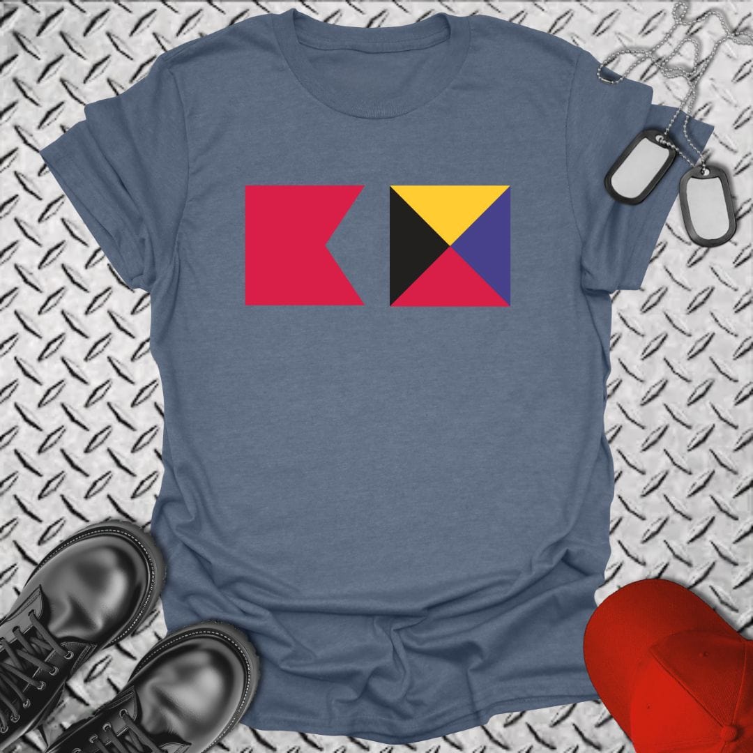 NavyHumor T-Shirt Heather Indigo / S Bravo Zulu T-shirt