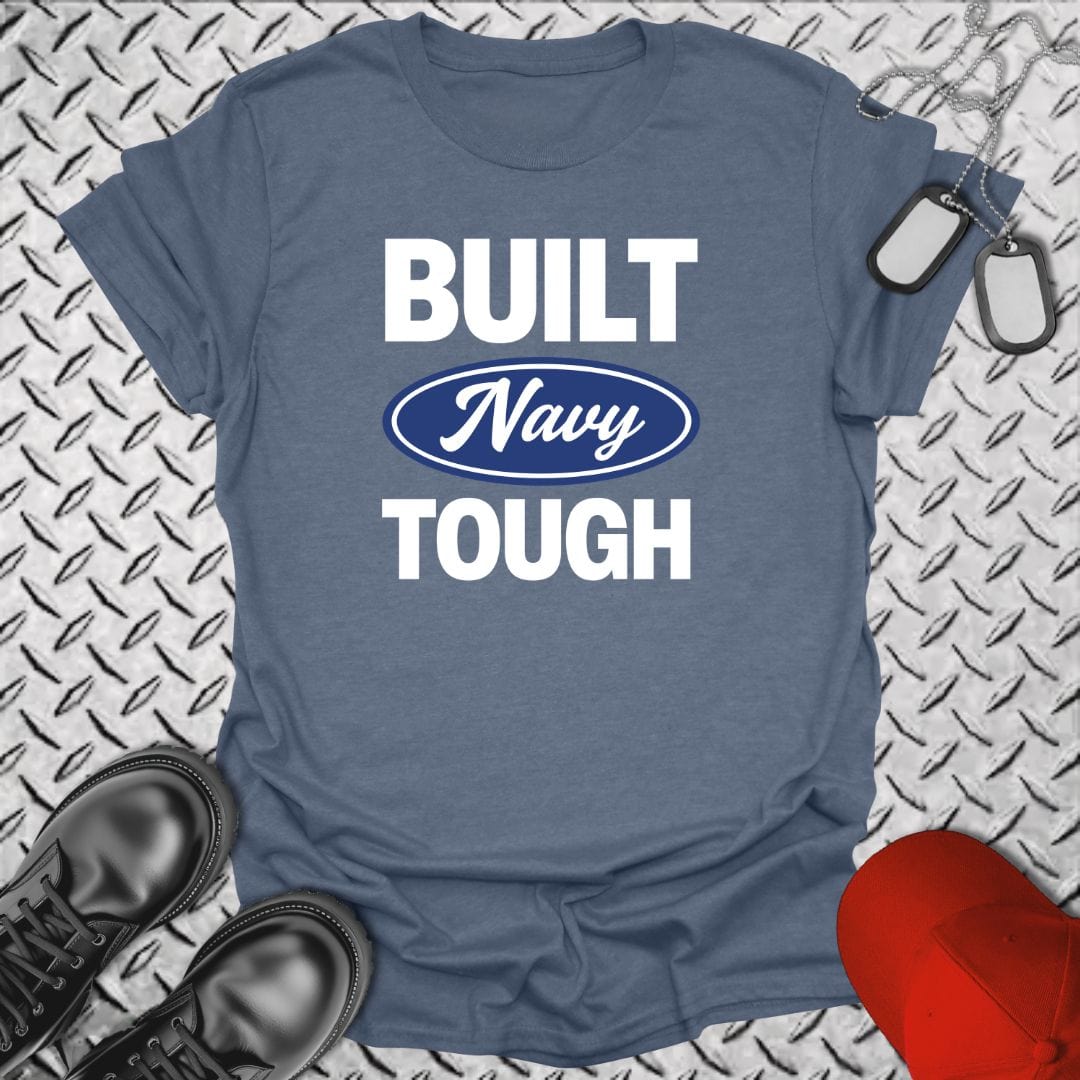 NavyHumor T-Shirt Heather Indigo / S Built Navy Tough T-shirt