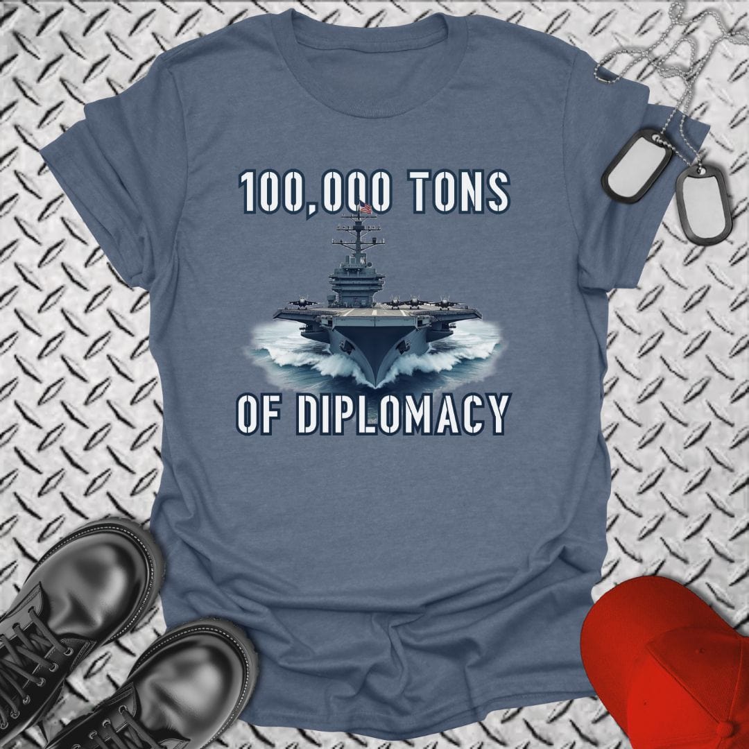 NavyHumor T-Shirt Heather Indigo / S Carrier Diplomacy T-shirt