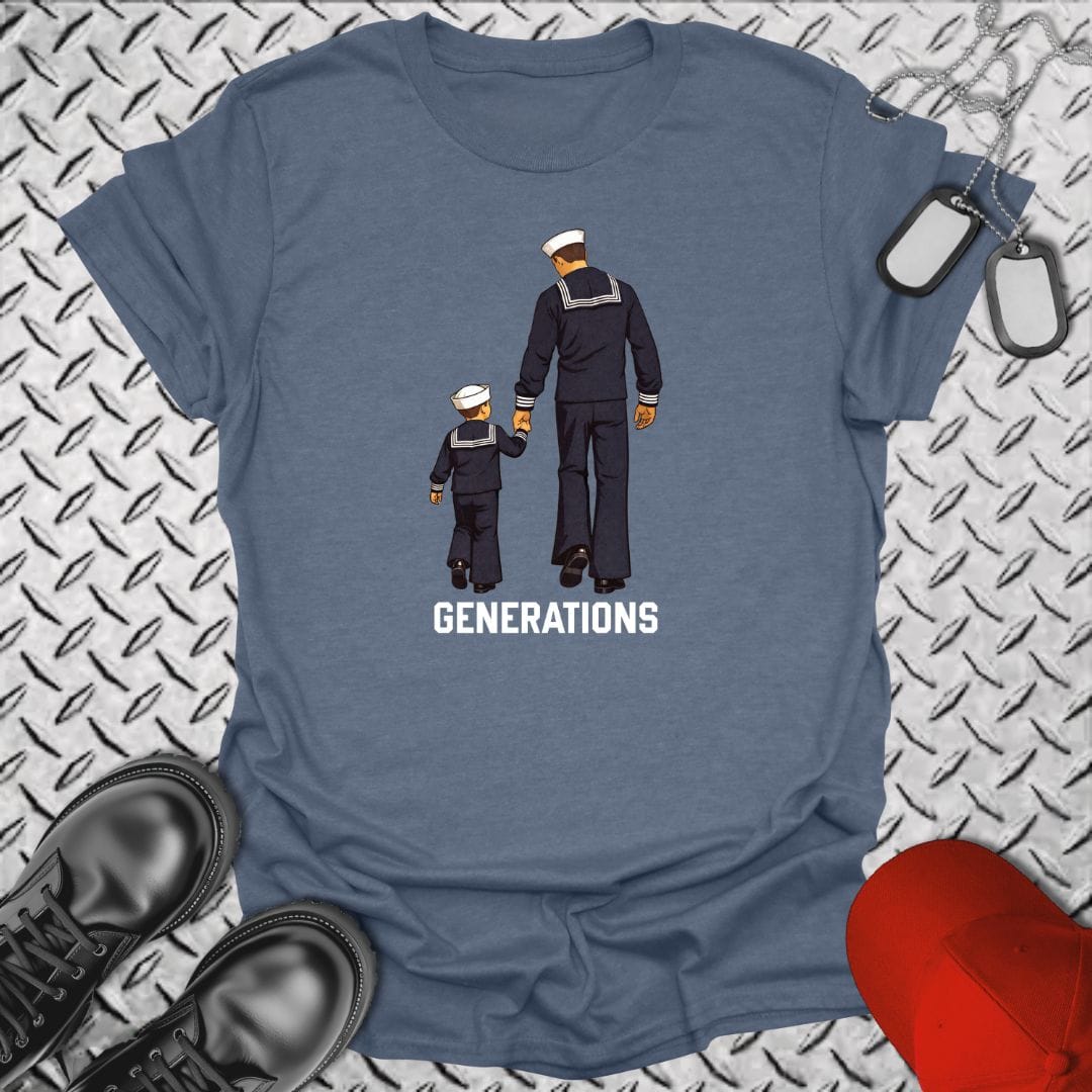 NavyHumor T-Shirt Heather Indigo / S Generations T-shirt