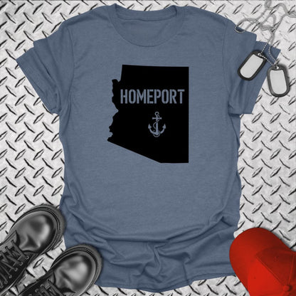 NavyHumor T-Shirt Heather Indigo / S Homeport Arizona T-shirt