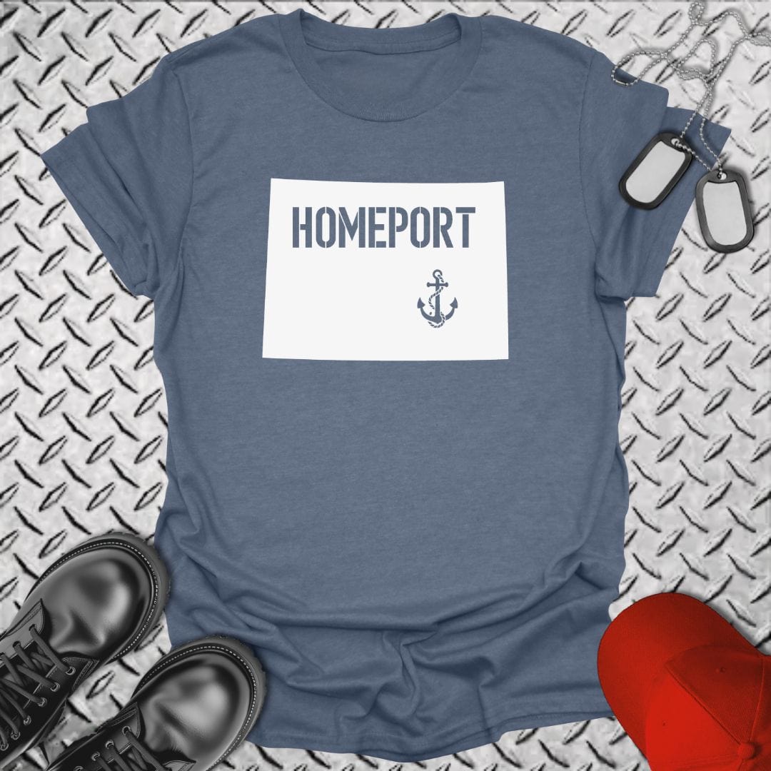 NavyHumor T-Shirt Heather Indigo / S Homeport Colorado T-shirt